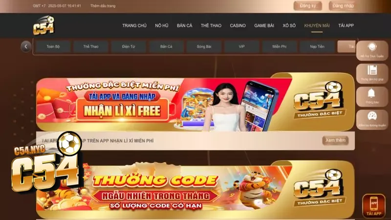 Ưu đãi độc quyền chỉ có trên C54